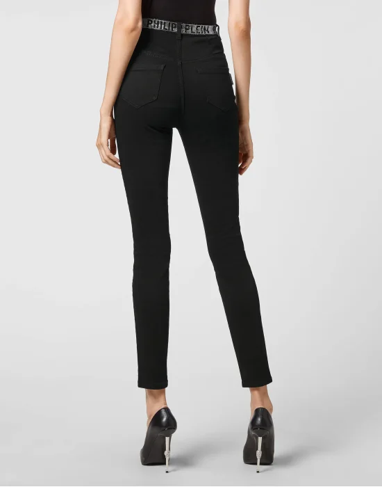 Super High Waist Jegging Stones  Philipp Plein TM with Crystals
