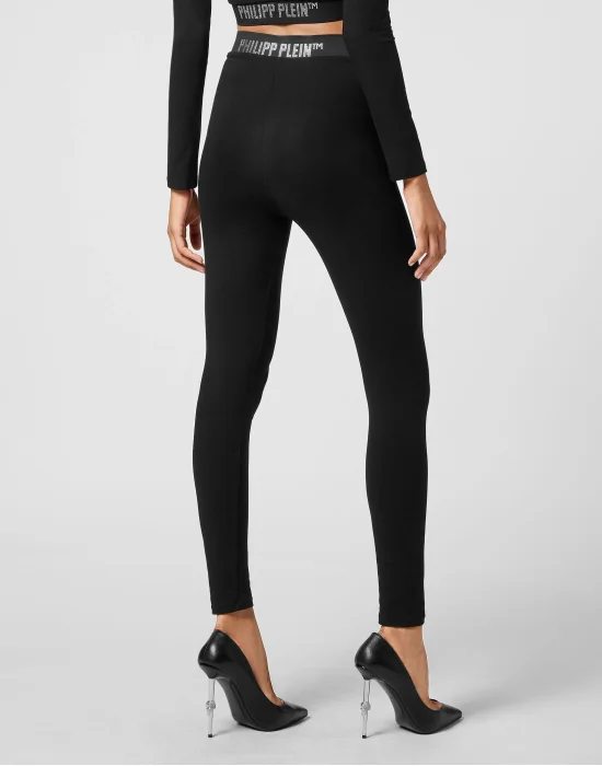 Super High Waist Leggings Stones Philipp Plein TM