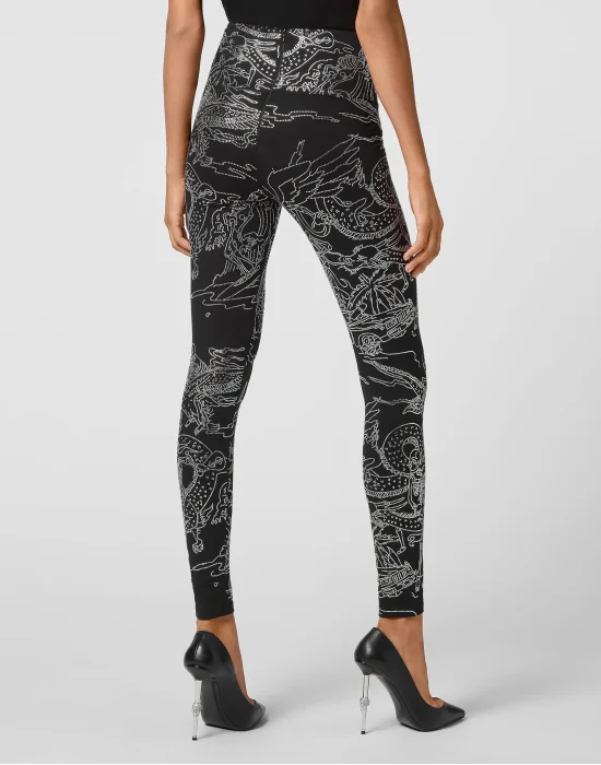 Jogging Leggings Stones Skeleton tattoo