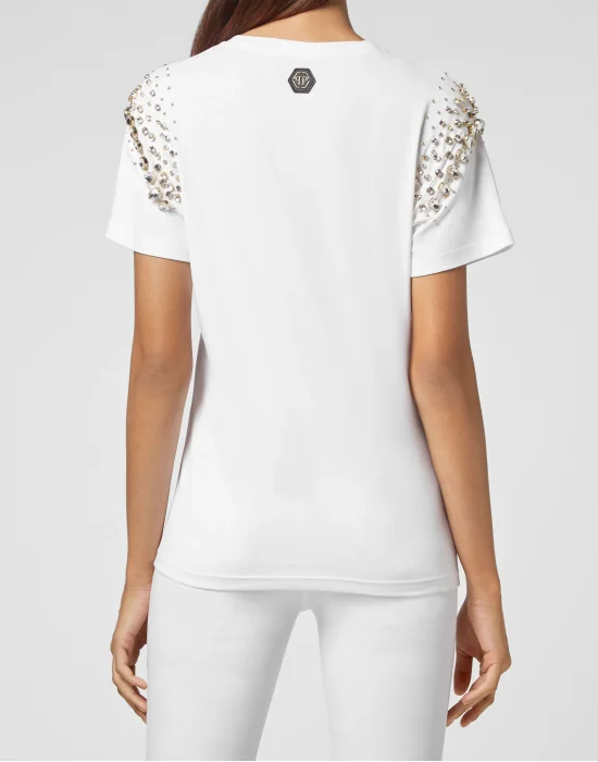 T-shirt Round Neck SS Crystal Iconic Plein