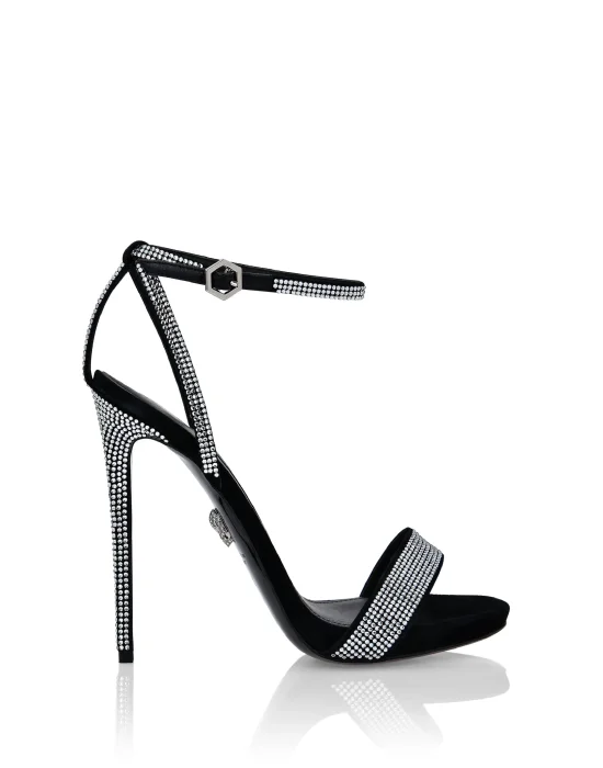Crystal Ankle Strap Sandals