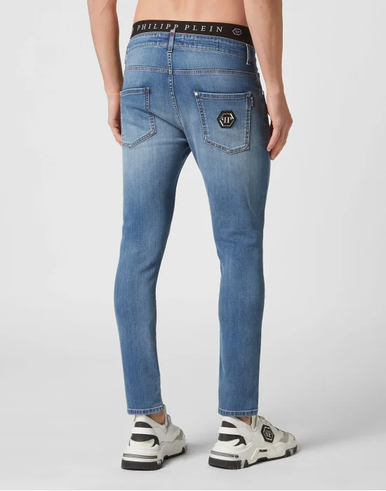 Denim Trousers Skinny Fit Hexagon