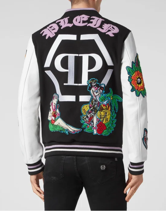 Leather College Bomber Hawaii