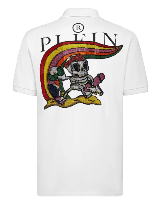 Slim Fit Polo shirt SS Skully Gang
