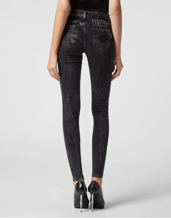 Denim Jeggings Skull&Bones