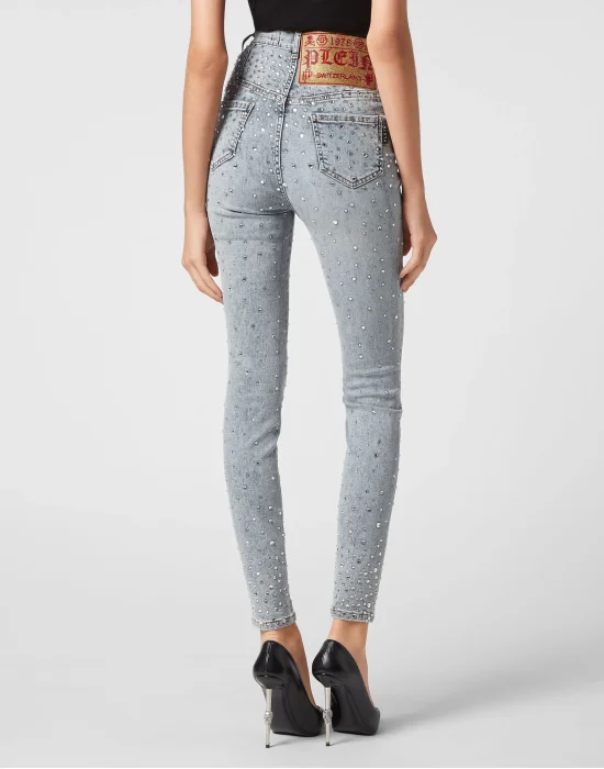 Denim Super High Waist Jegging Crystal Rain