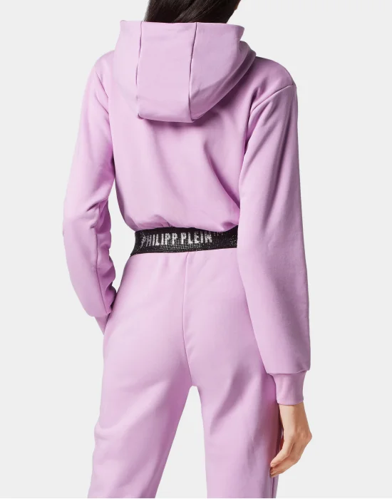 Cropped Hoodie Sweatjacket Stones