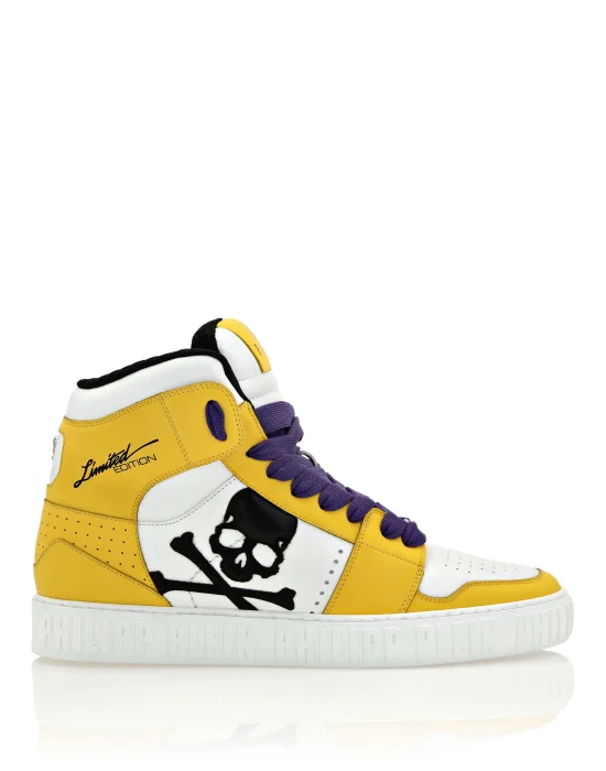Super Street Hi-Top Sneakers Skull&Bones