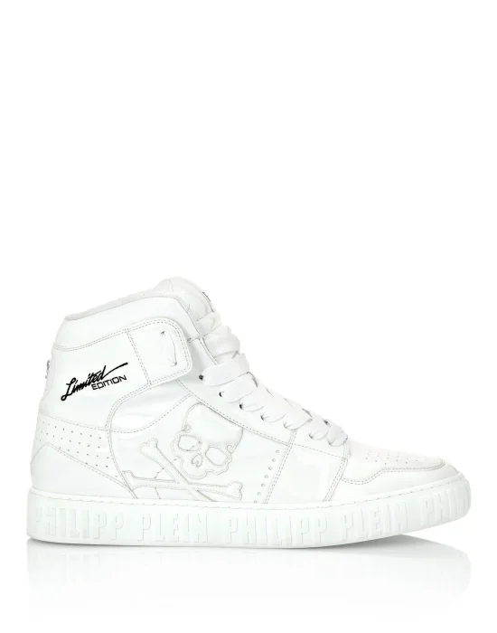Super Street Hi-Top Sneakers Skull&Bones