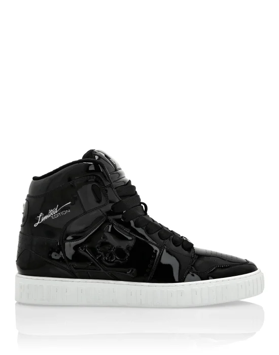 Super Street Hi-Top Sneakers Skull&Bones