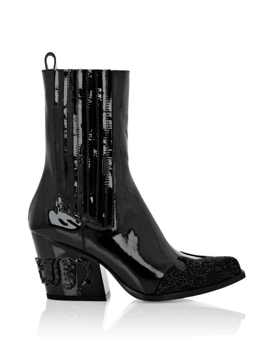 Boots Mid Flat Gothic Plein