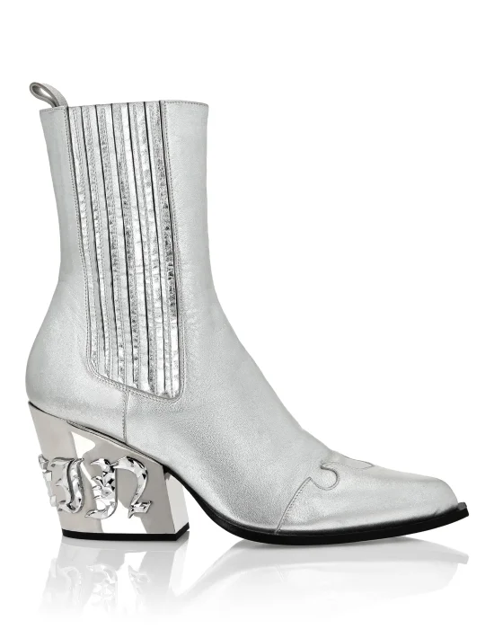 Boots Mid Flat Gothic Plein