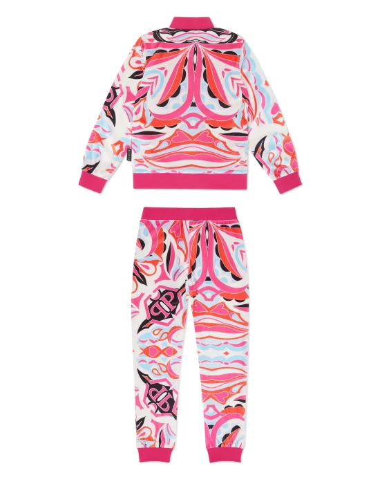 Paillettes Jogging Tracksuit: Top/Trousers Colorful Circus