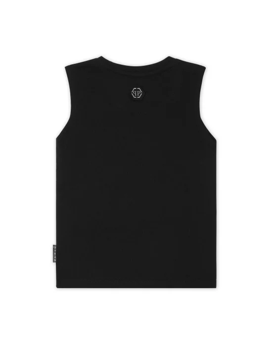 Sleeveless T-Shirt Sexy Pure Crystal