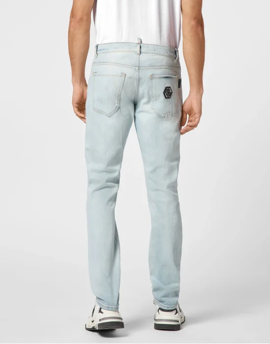 Denim Trousers Super Straight Cut Premium