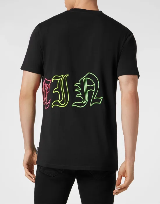 Embroidered T-shirt Round Neck SS