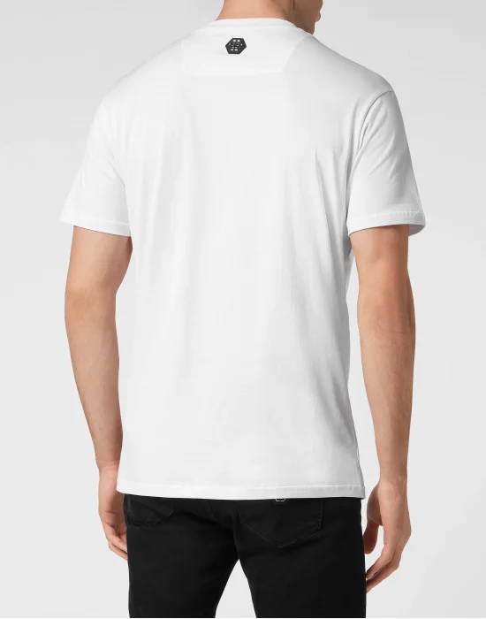 T-shirt Round Neck SS with Crystals Skull