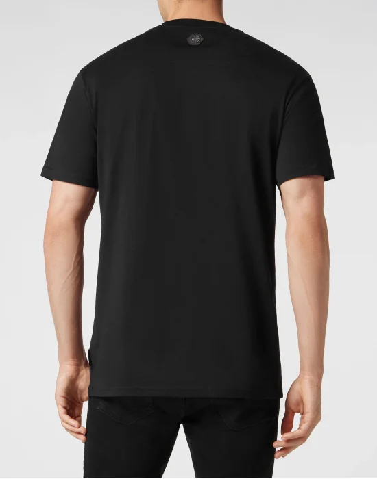 T-shirt Round Neck SS with Crystals Skull