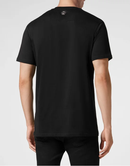 T-shirt Round Neck SS with Crystals Gothic Plein Strass