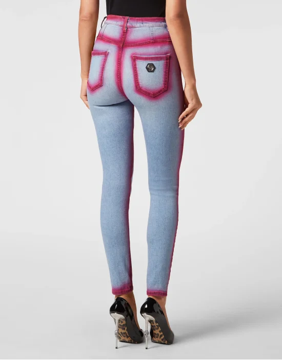 Super High Waist Jeggings Fluo