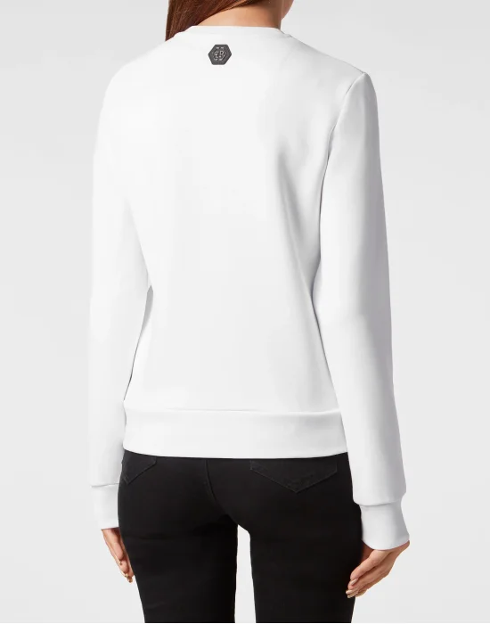 Sweatshirt LS with Crystals Teddy Bear
