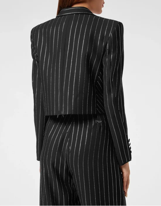 Cady Bolero Crystal Pinstripe