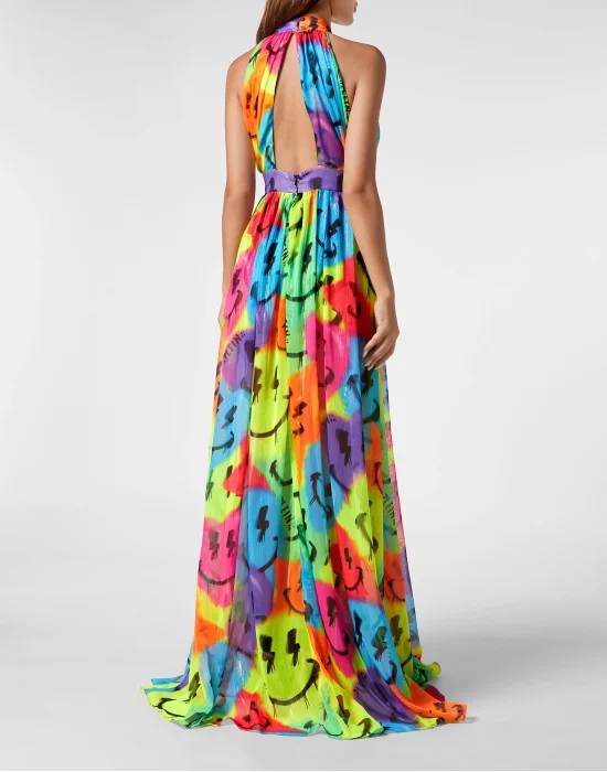 Chiffon Long Dress Smile