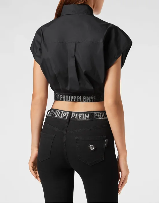 Popeline Cropped Shirt