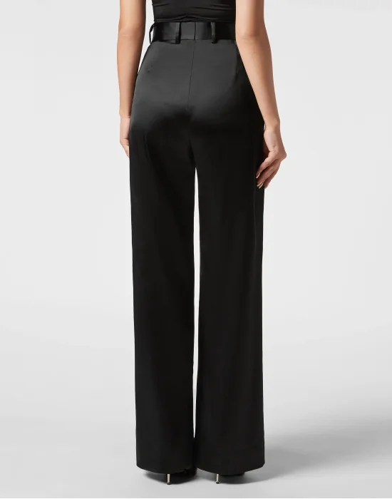 Satin Stretch Man Fit Trousers Sartorial