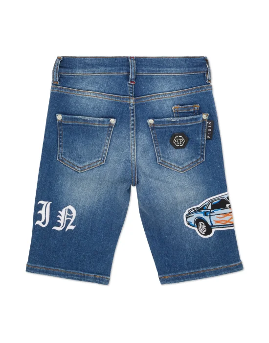 Denim Shorts Formentera Cars Racing
