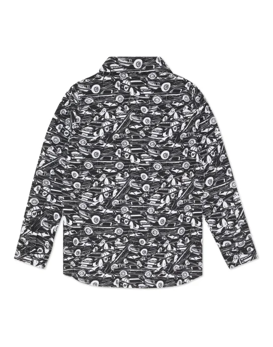 Shirt Sugar Daddy Cut LS Strass Cars Racing
