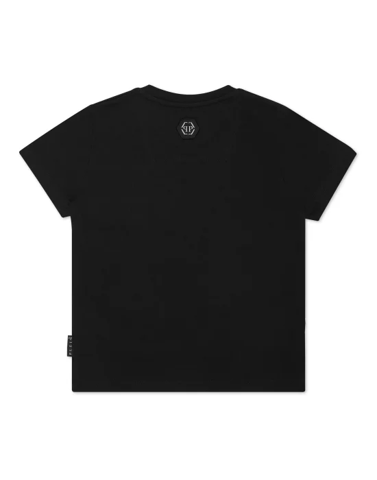 Jersey T-shirt Round Neck SS Strass Skull&Bones