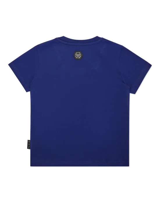 Jersey T-shirt Round Neck SS Strass Skull&Bones