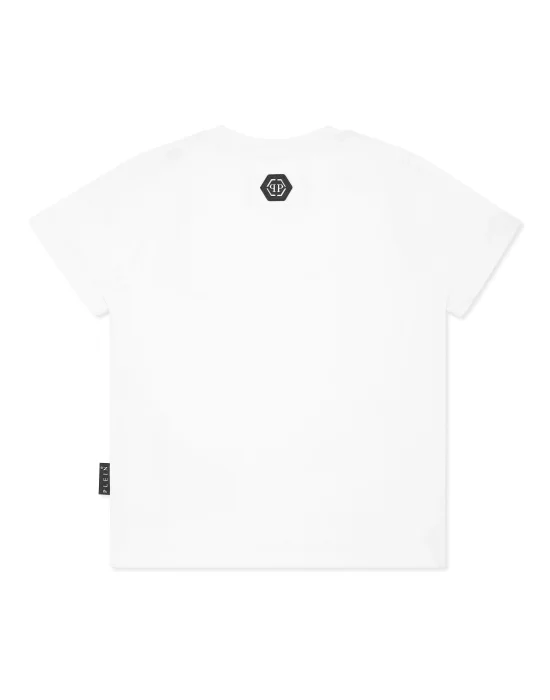 Jersey T-shirt Round Neck SS Strass Skull