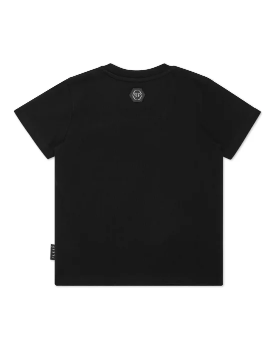 Jersey T-shirt Round Neck SS Strass Skull