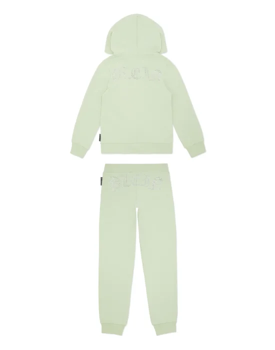 Jogging Set: Hoodie/Trousers Strass Gothic Plein