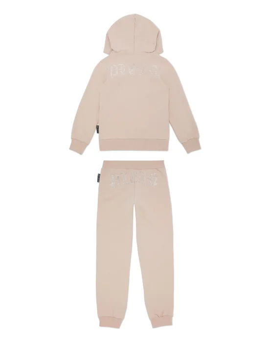 Jogging Set: Hoodie/Trousers Strass Gothic Plein