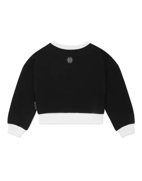 Cropped Sweatshirt Round Neck LS Signature