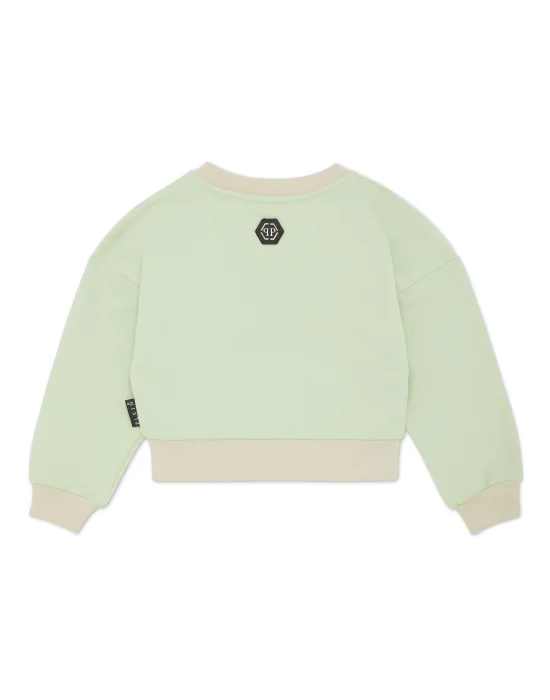 Cropped Sweatshirt Round Neck LS Signature
