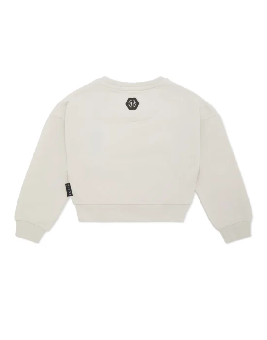 Cropped Sweatshirt Round Neck LS Pegasus