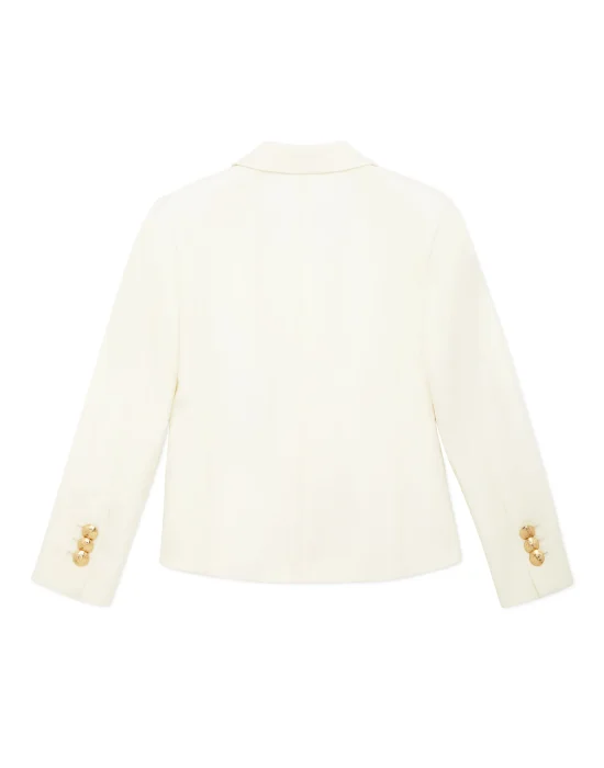 Wool Marine Fit Blazer LS