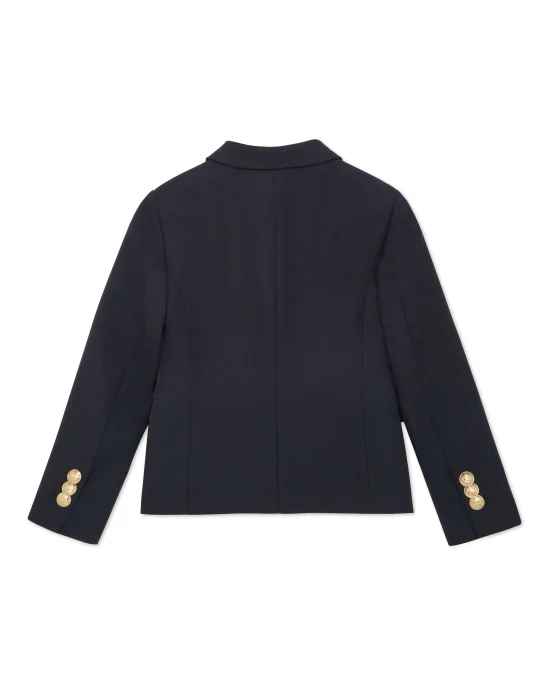 Wool Marine Fit Blazer LS