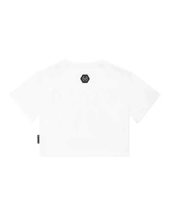 Cropped T-shirt Round Neck SS Smile
