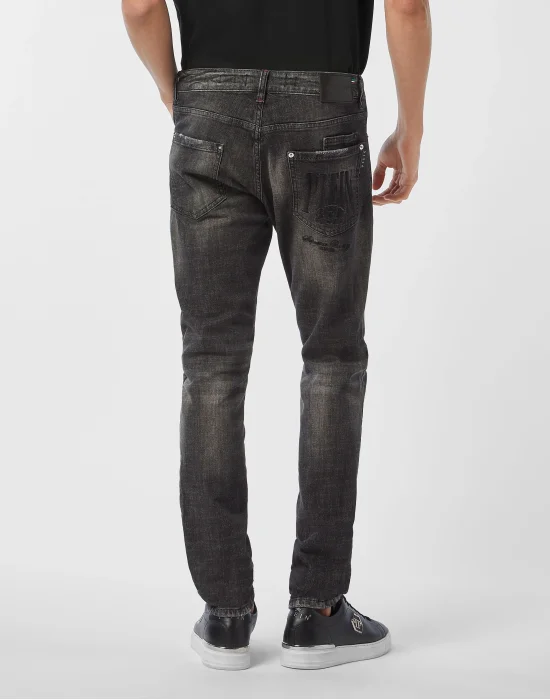 Denim Super Straight Cut Trousers Racing Club
