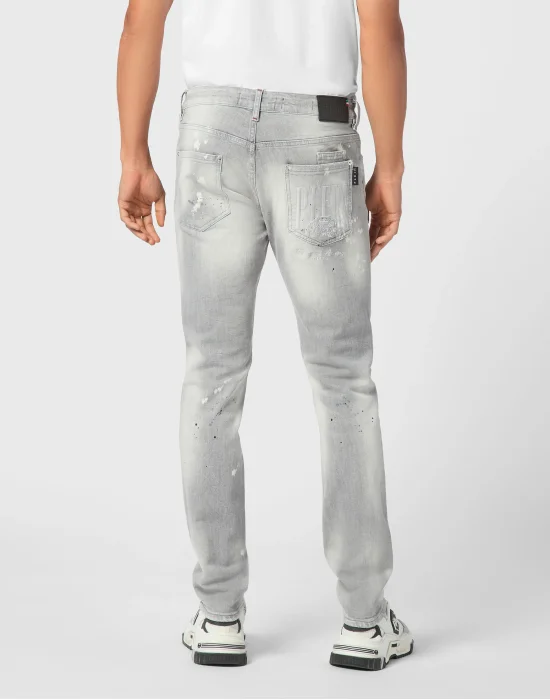 Denim Super Straight Cut Trousers Racing Club