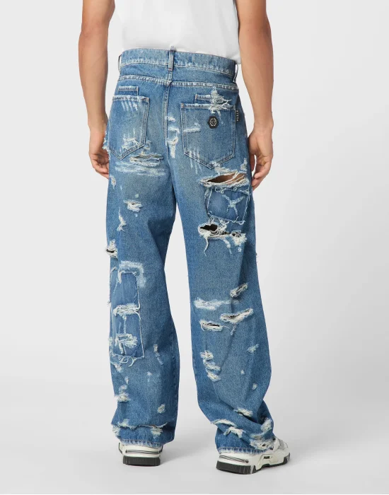 Denim Beach Boy Fit Trousers