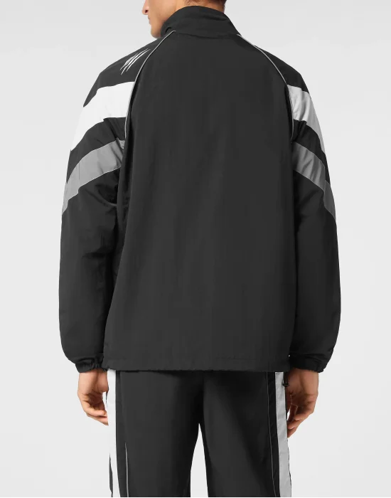 Nylon Jogging Bomber Jacket LS Scratch