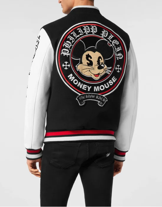 College Bomber Jacket LS Money Mouse