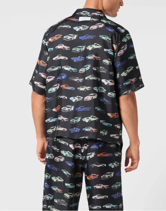 Silk Bowling Shirt SS Cars Racing