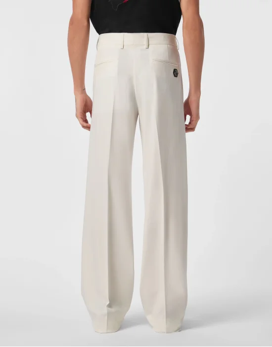 Wool Wide Leg Trousers